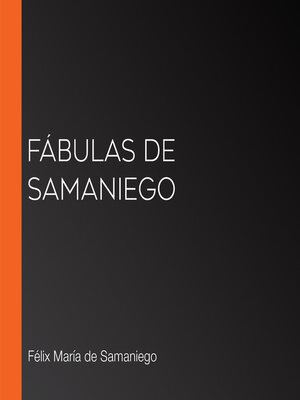 cover image of Fábulas de Samaniego